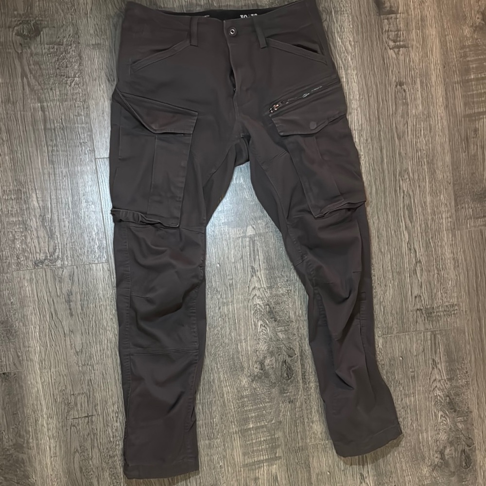G-Star Black Cargo Pants with Rugged Construction